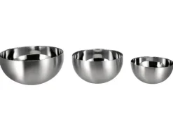 Set van 3 RVS schalen<SILVERCREST® Outlet