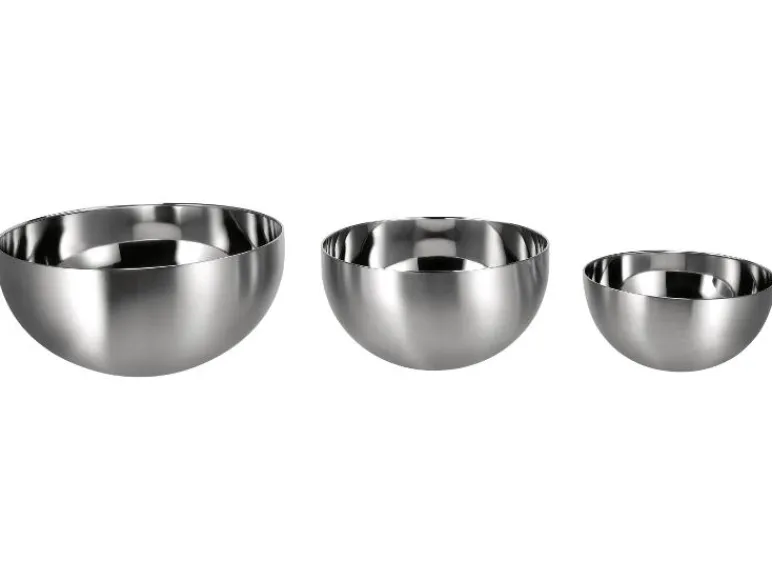 Set van 3 RVS schalen<SILVERCREST® Outlet