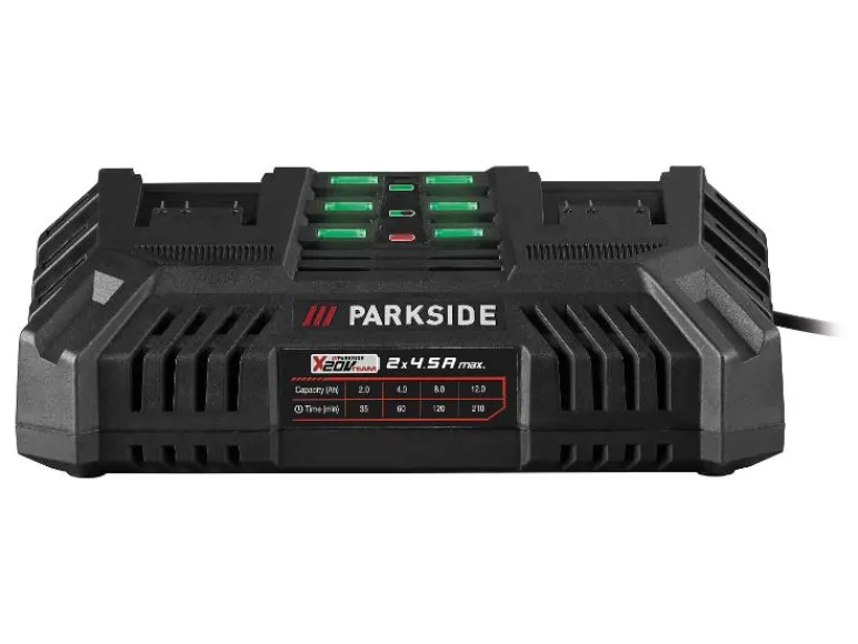 Set van 2 smart accu's 20 V - 4 Ah en 1 lader - 4,5 A<PARKSIDE PERFORMANCE® New