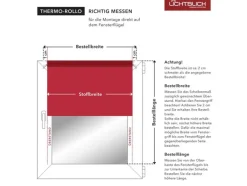 Thermo-rolgordijn Klemmfix<Lichtblick New