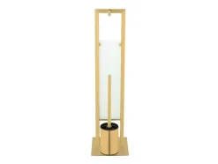 Toiletrolhouder met toiletborstel Rivalta Gold<Wenko Online