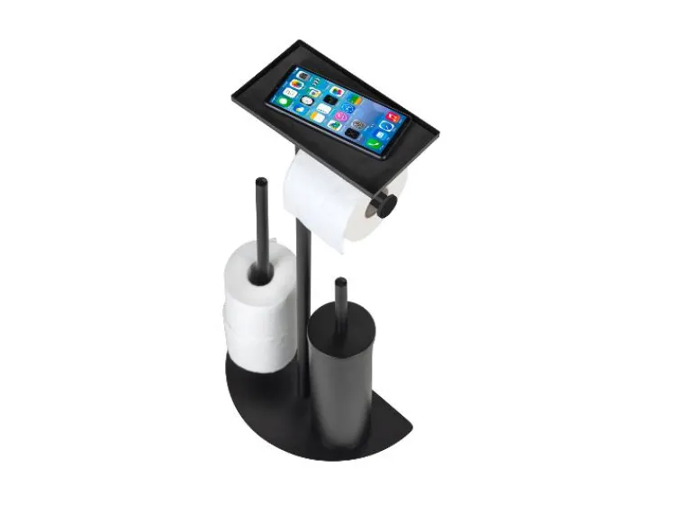 Toiletrolhouder met toiletborstel Cosenza<Wenko Discount