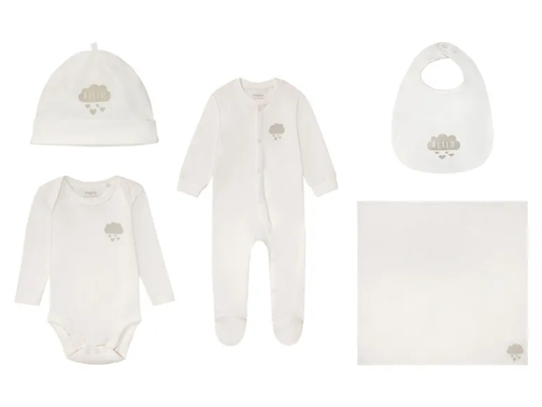 Unisex babyset, 5-delig met hoog gehalte aan bio-katoen<lupilu® New