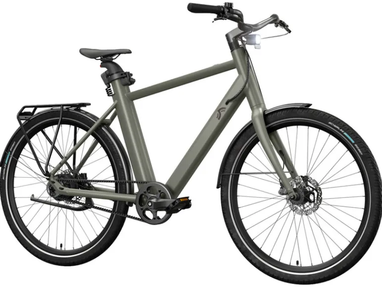 Urban E-bike Olive Green 2.0 X riemaandrijving<CRIVIT Sale