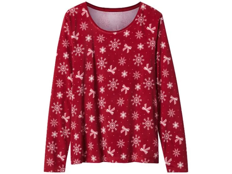 Velours dames kerstpyjama<esmara® Hot