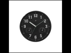 Wandklok met thermometer en hygrometer<AURIOL®